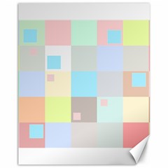 Pastel Diamonds Background Canvas 11  X 14  by Sapixe