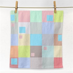 Pastel Diamonds Background Face Towel by Sapixe