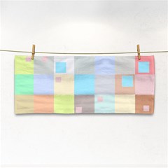 Pastel Diamonds Background Hand Towel by Sapixe