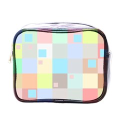 Pastel Diamonds Background Mini Toiletries Bag (one Side) by Sapixe