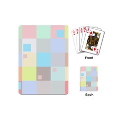 Pastel Diamonds Background Playing Cards (mini) by Sapixe