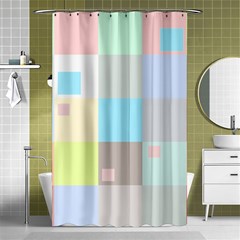 Pastel Diamonds Background Shower Curtain 48  X 72  (small)  by Sapixe