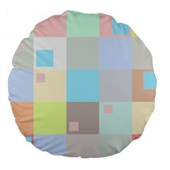 Pastel Diamonds Background Large 18  Premium Round Cushions by Sapixe