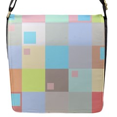 Pastel Diamonds Background Flap Closure Messenger Bag (s) by Sapixe