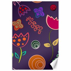 Background Decorative Floral Canvas 20  X 30  by Sapixe