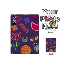 Background Decorative Floral Playing Cards 54 (mini) by Sapixe