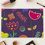 Background Decorative Floral Cosmetic Bag (XXL) Back