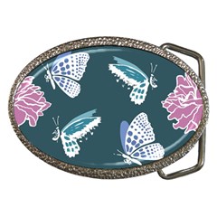 Butterfly Pattern Dead Death Rose Belt Buckles by Sapixe