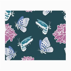 Butterfly Pattern Dead Death Rose Small Glasses Cloth (2-side) by Sapixe