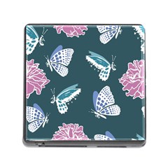 Butterfly Pattern Dead Death Rose Memory Card Reader (square 5 Slot) by Sapixe