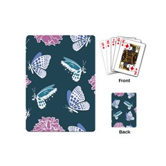 Butterfly Pattern Dead Death Rose Playing Cards (mini) by Sapixe