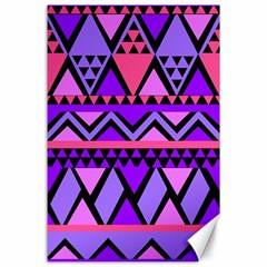 Seamless Purple Pink Pattern Canvas 24  X 36  by Sapixe