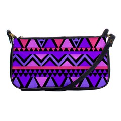 Seamless Purple Pink Pattern Shoulder Clutch Bag by Sapixe