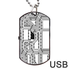 Seamless Pattern Texture Background Dog Tag Usb Flash (one Side) by Sapixe