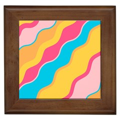 Cake Color Palette Painting Framed Tiles by Sapixe