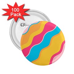 Cake Color Palette Painting 2 25  Buttons (100 Pack)  by Sapixe