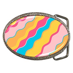 Cake Color Palette Painting Belt Buckles by Sapixe