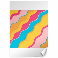 Cake Color Palette Painting Canvas 20  X 30  by Sapixe