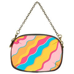 Cake Color Palette Painting Chain Purse (one Side) by Sapixe