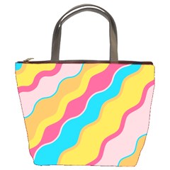 Cake Color Palette Painting Bucket Bag by Sapixe