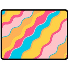 Cake Color Palette Painting Fleece Blanket (large)  by Sapixe