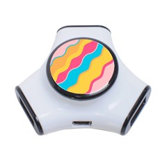 Cake Color Palette Painting 3-port Usb Hub by Sapixe