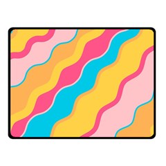 Cake Color Palette Painting Double Sided Fleece Blanket (small)  by Sapixe