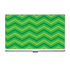 Green Background Abstract Business Card Holder by Sapixe