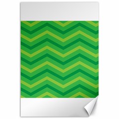 Green Background Abstract Canvas 12  X 18  by Sapixe