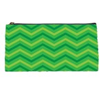 Green Background Abstract Pencil Cases Front