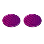 Pattern Lines Stripes Texture Cufflinks (Oval) Front(Pair)