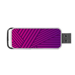 Pattern Lines Stripes Texture Portable Usb Flash (two Sides) by Sapixe