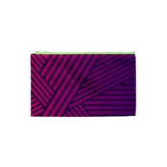 Pattern Lines Stripes Texture Cosmetic Bag (xs) by Sapixe