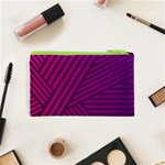 Pattern Lines Stripes Texture Cosmetic Bag (XS) Back