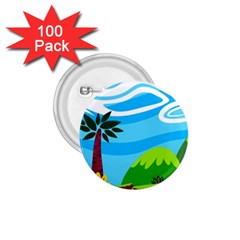 Landscape Background Nature Sky 1 75  Buttons (100 Pack) 