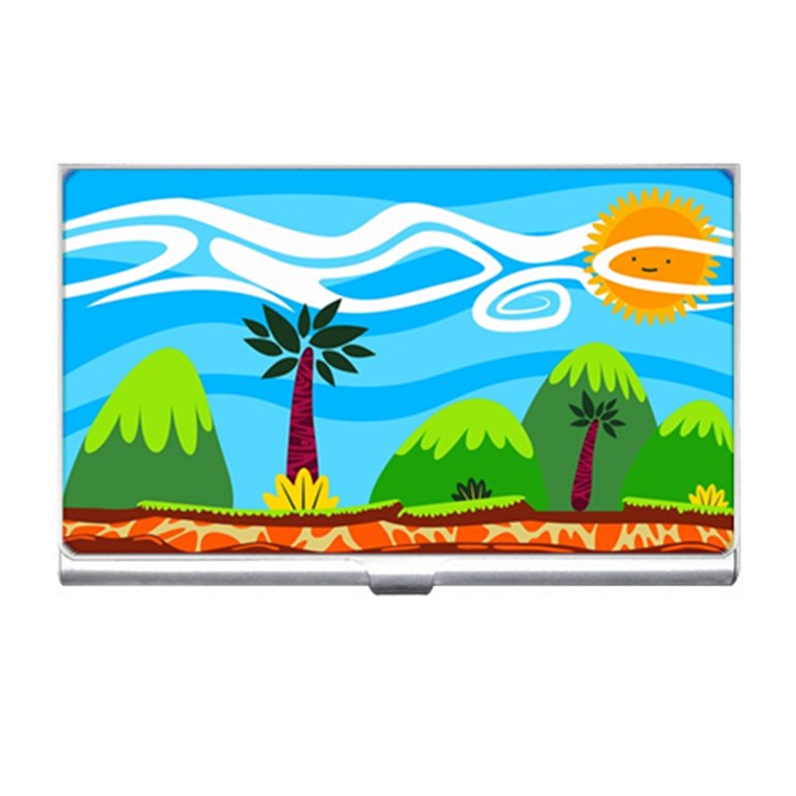 Landscape Background Nature Sky Business Card Holder