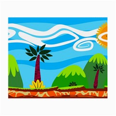 Landscape Background Nature Sky Small Glasses Cloth by Sapixe