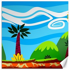 Landscape Background Nature Sky Canvas 20  X 20  by Sapixe