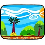 Landscape Background Nature Sky Double Sided Fleece Blanket (Mini)  35 x27  Blanket Front