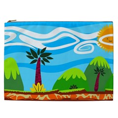 Landscape Background Nature Sky Cosmetic Bag (xxl)