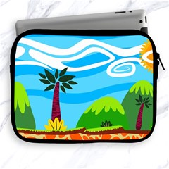 Landscape Background Nature Sky Apple Ipad 2/3/4 Zipper Cases by Sapixe