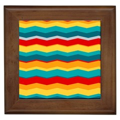 Retro Colors 60 Background Framed Tiles by Sapixe