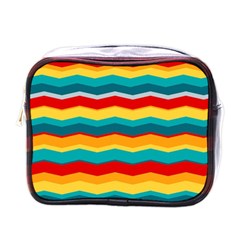 Retro Colors 60 Background Mini Toiletries Bag (one Side) by Sapixe