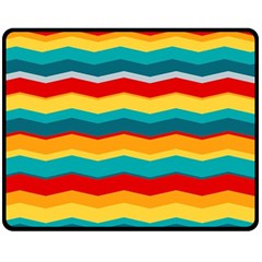 Retro Colors 60 Background Fleece Blanket (medium)  by Sapixe