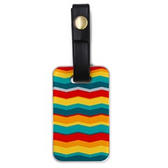 Retro Colors 60 Background Luggage Tags (one Side)  by Sapixe