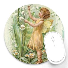 Fairy 1225819 1280 Round Mousepads by vintage2030