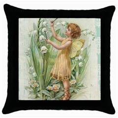 Fairy 1225819 1280 Throw Pillow Case (black) by vintage2030