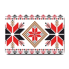 Ornament Stars Textile Crochet Small Doormat  by Sapixe