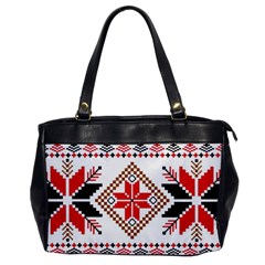 Ornament Stars Textile Crochet Oversize Office Handbag by Sapixe