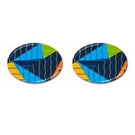 Background Wallpaper Colors Color Cufflinks (Oval) Front(Pair)